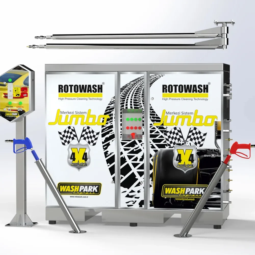 80106 - Jumbo 6 Kullanıcılı Merkezi Oto Yıkama Oto Köpük